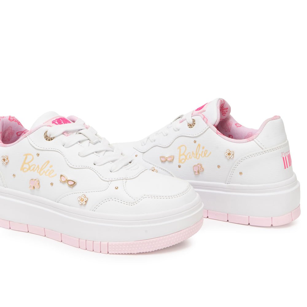 Zapatilla Casual 2BY-126 Blanco Barbie - Imagen 3