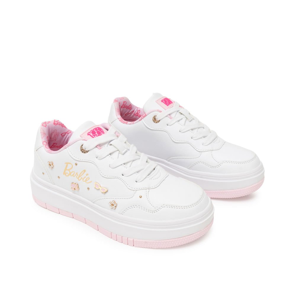 Zapatilla Casual 2BY-126 Blanco Barbie - Imagen 4