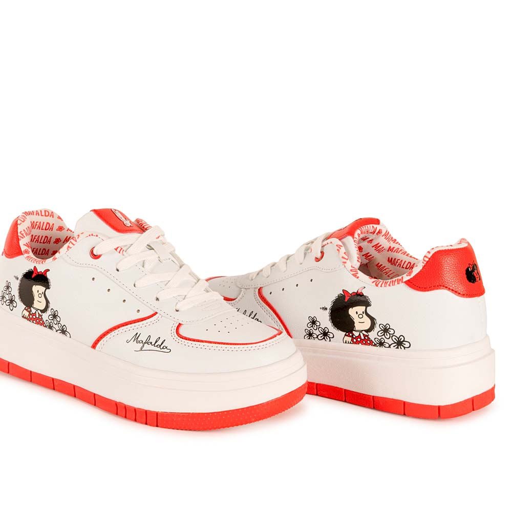 Zapatilla Casual 2QY-030 Blanco Mafalda - Imagen 7