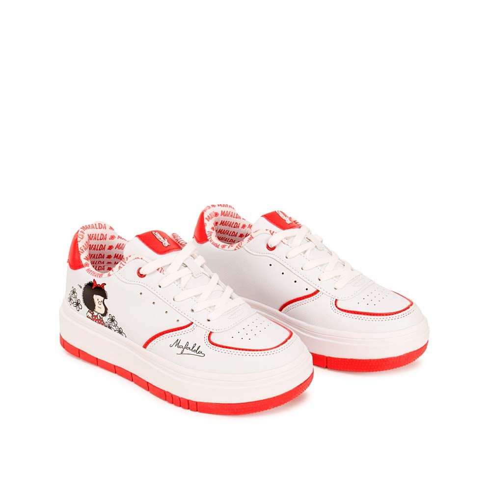 Zapatilla Casual 2QY-030 Blanco Mafalda - Imagen 8