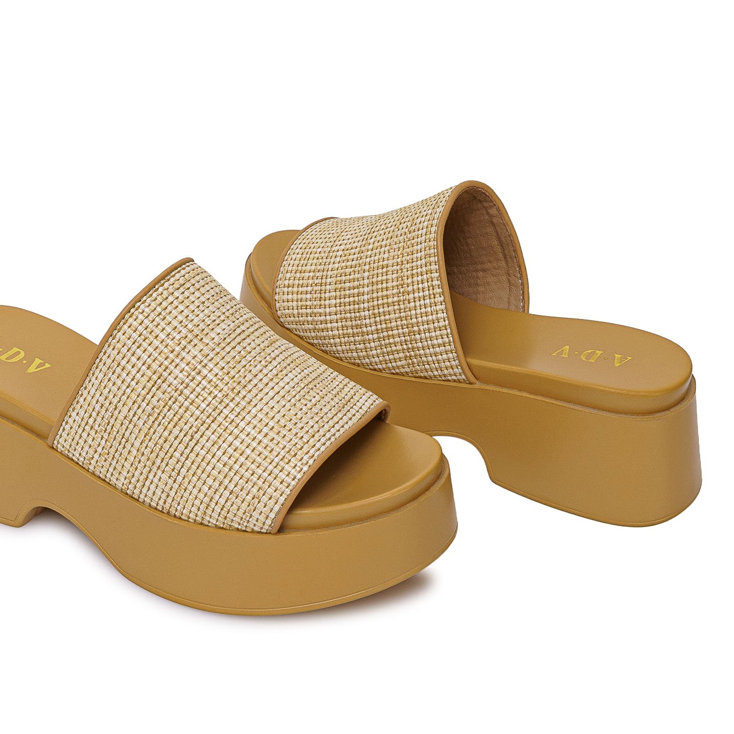 Sandalia Slide Casual ABY-2604 Beige ADV - Imagen 18