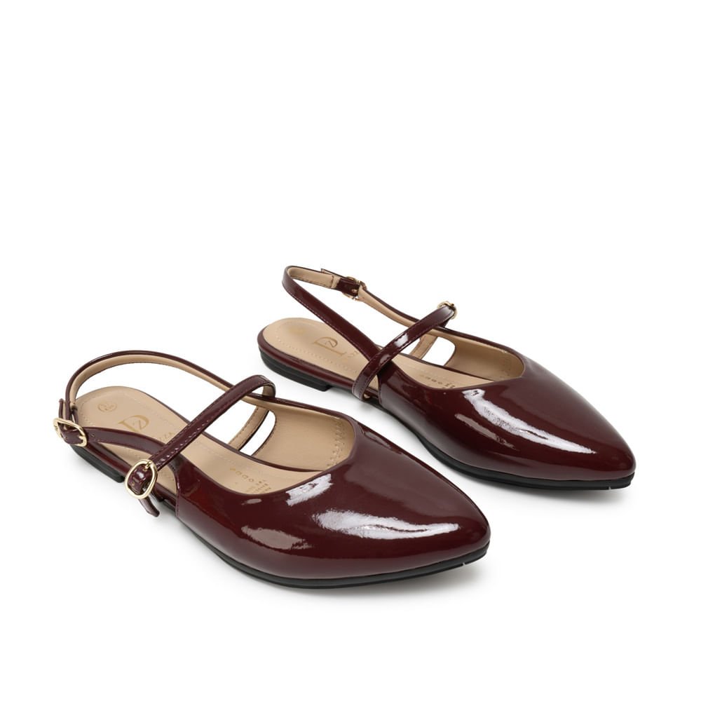 Zapato Ballerina Casual ALAY-2519 Vino Piazza - Imagen 4
