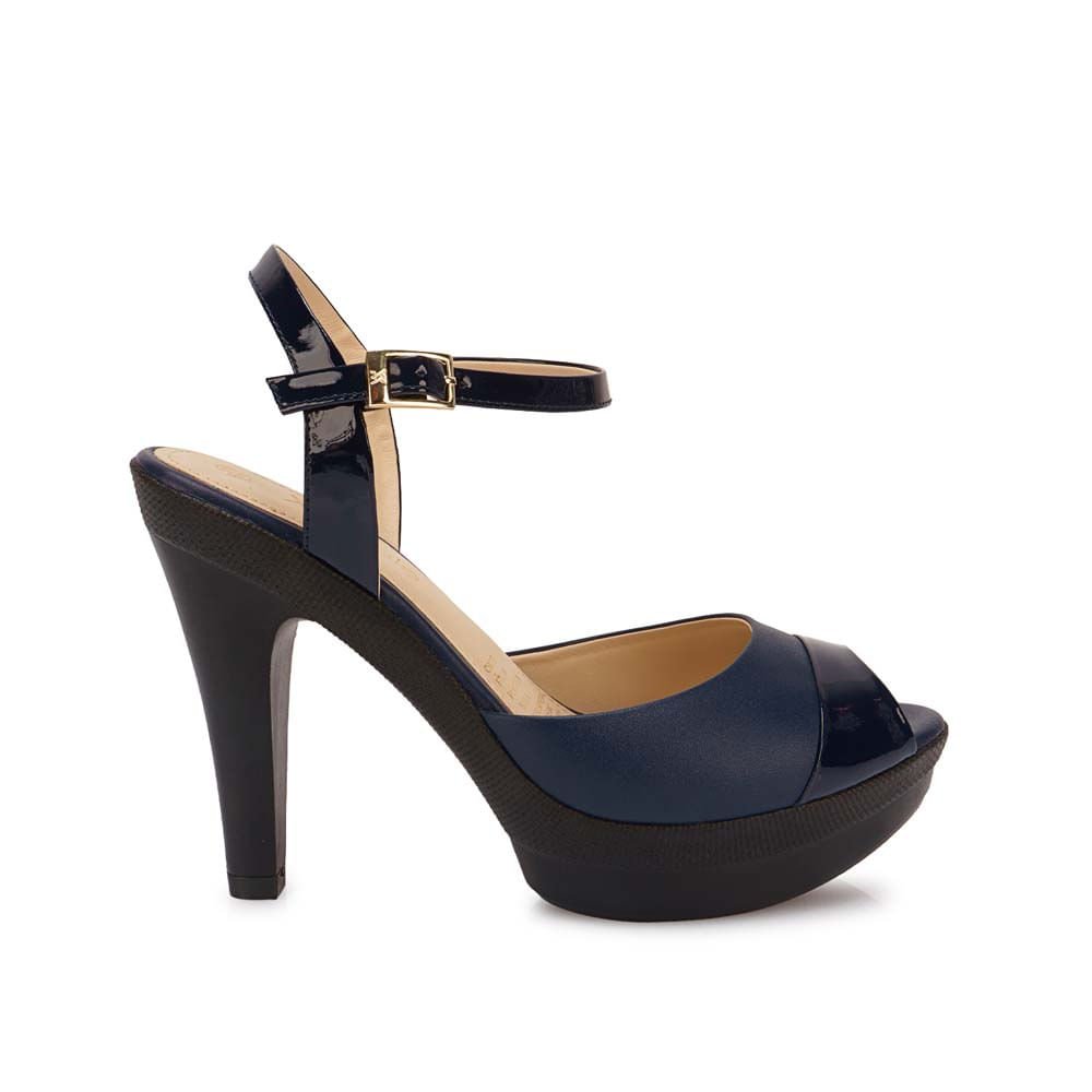 Sandalia D'orsay Casual ALE-2521 Azul Viale Cuero - Imagen 17