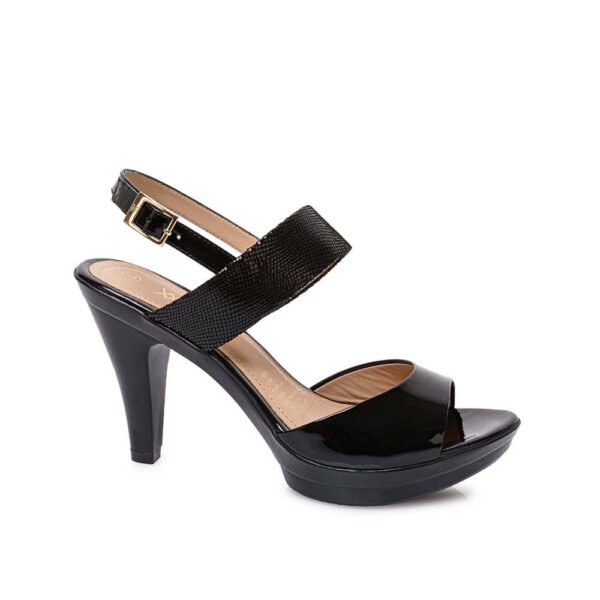 Sandalia D'orsay Casual ALE-2601 Negro Viale Cuero