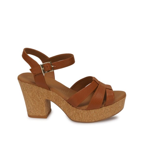 Sandalia D'orsay Casual ALE-2604 Natural Viale Cuero