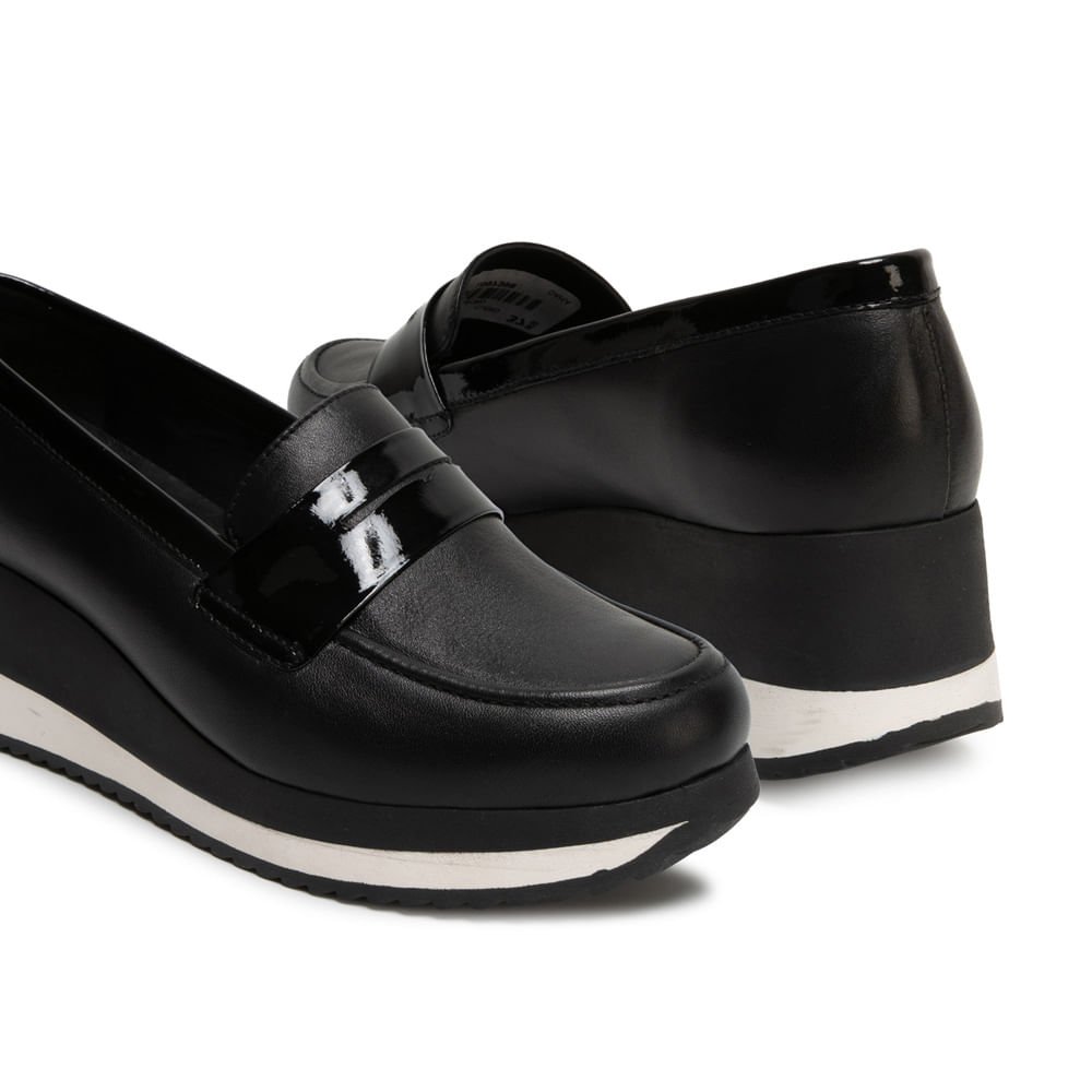 Zapato Oxford Casual ALE-2639 Negro Viale Cuero - Imagen 3