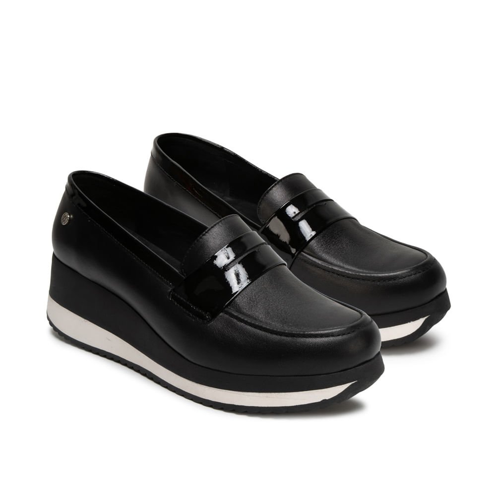 Zapato Oxford Casual ALE-2639 Negro Viale Cuero - Imagen 4
