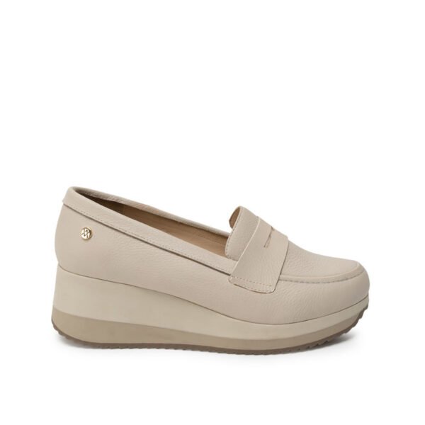 Zapato Oxford Casual ALE-2639 Vainilla Viale Cuero