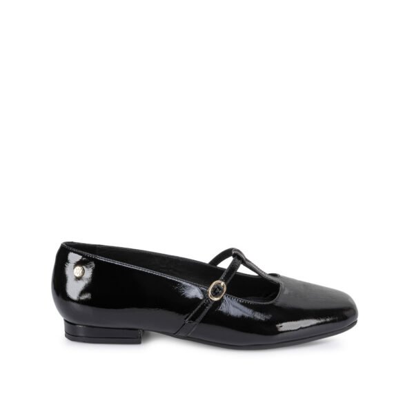 Zapato Ballerina Casual ALE-2653 Negro Viale Cuero