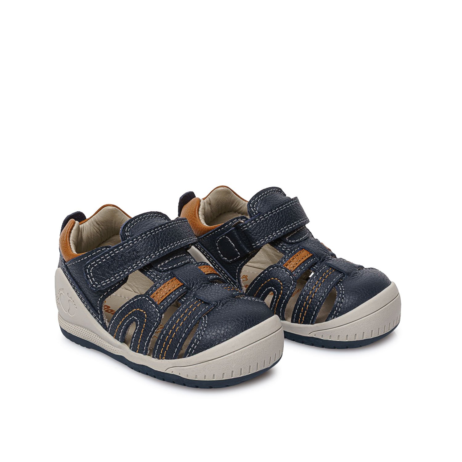 Sandalia Franciscana Casual ALEX-2510 Azul Rabbit Cuero - Imagen 4