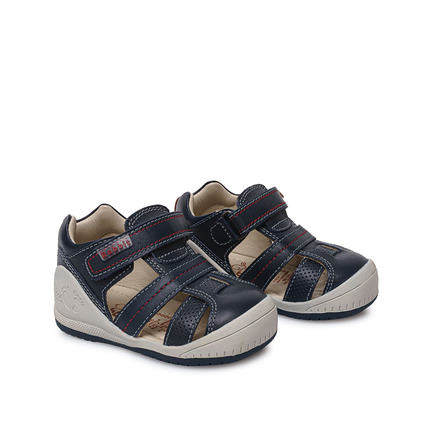 Sandalia Franciscana Casual ALEX-2603 Azul Rabbit Cuero - Imagen 8