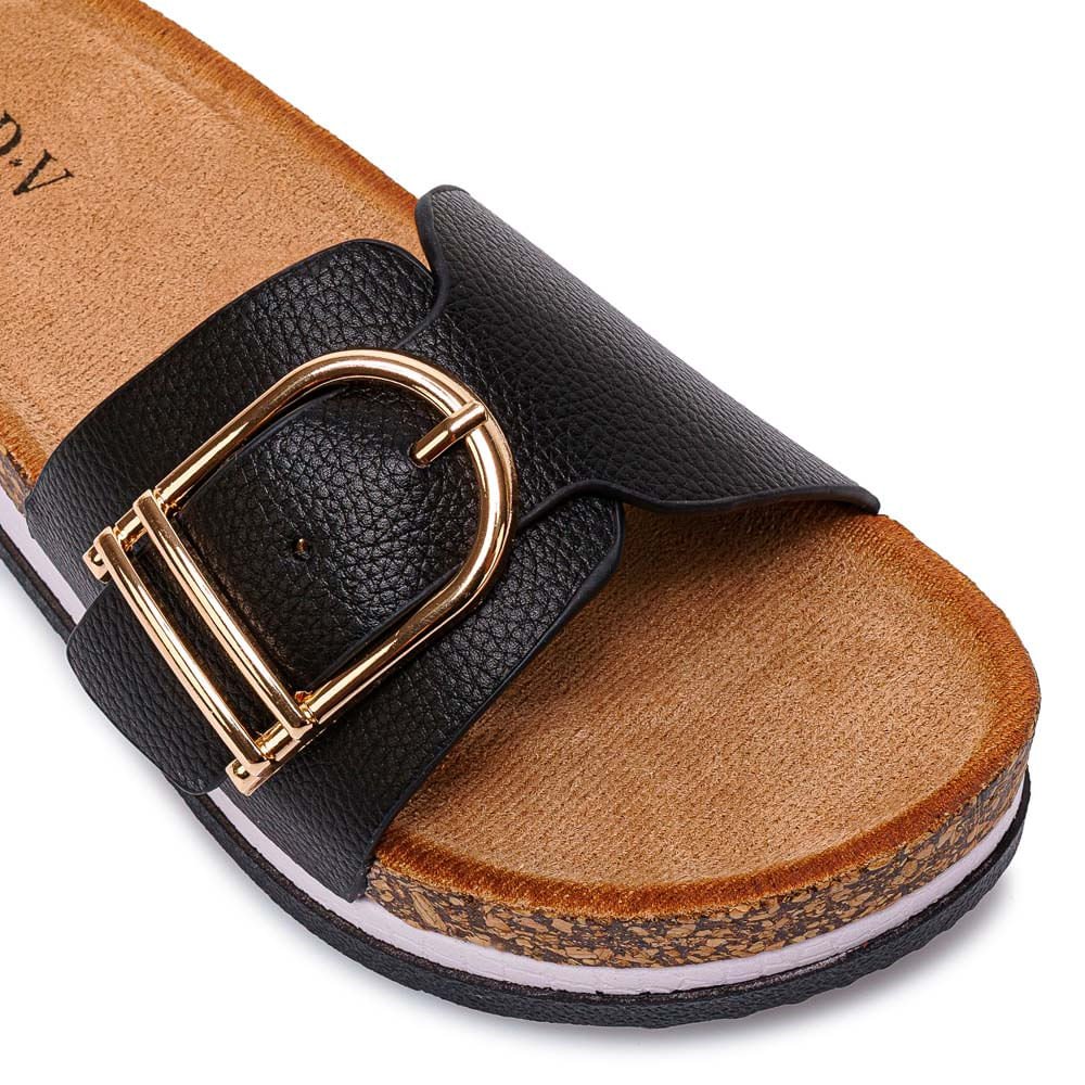 Sandalia Strap Casual ANA-2607 Negro ADV - Imagen 2