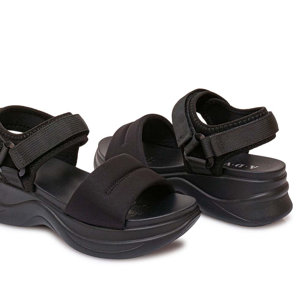 Sandalia D'orsay Casual ANA-2619 Negro ADV - Imagen 3