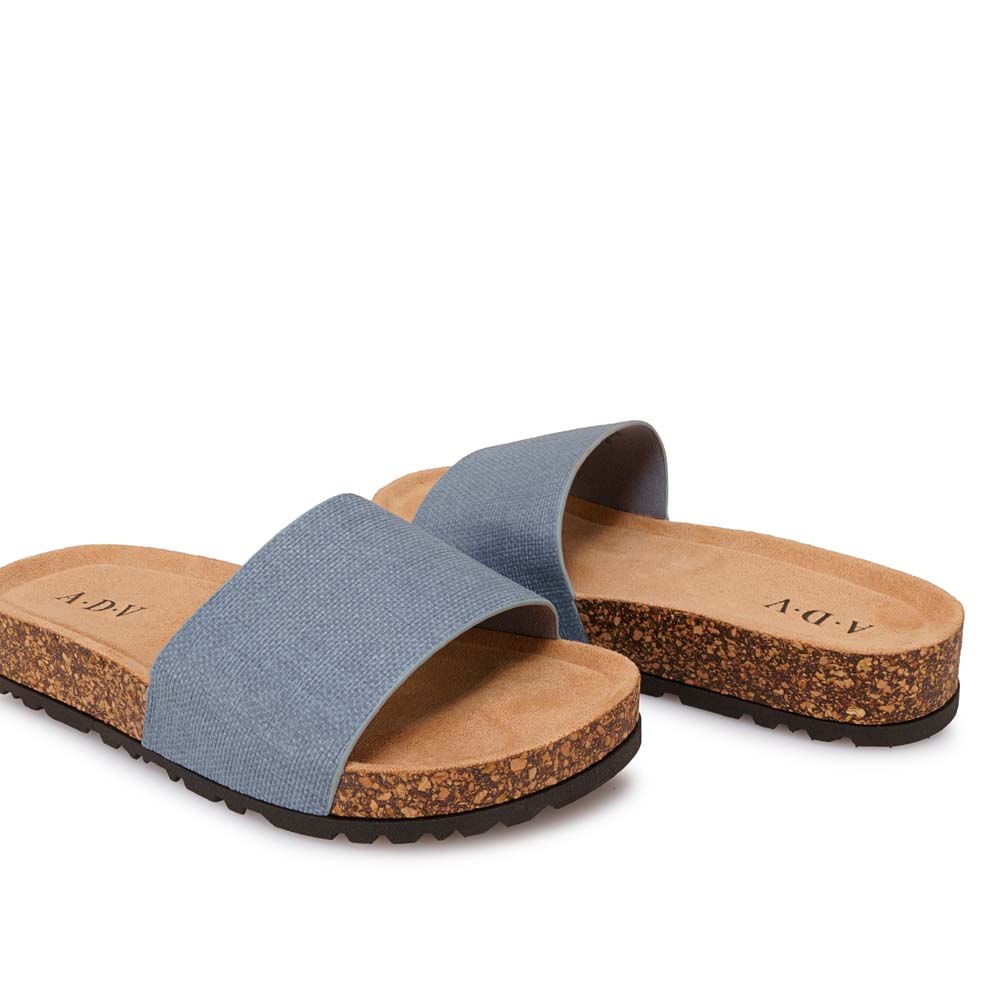 Sandalia Strap Casual ANA-2624 Celeste ADV - Imagen 3