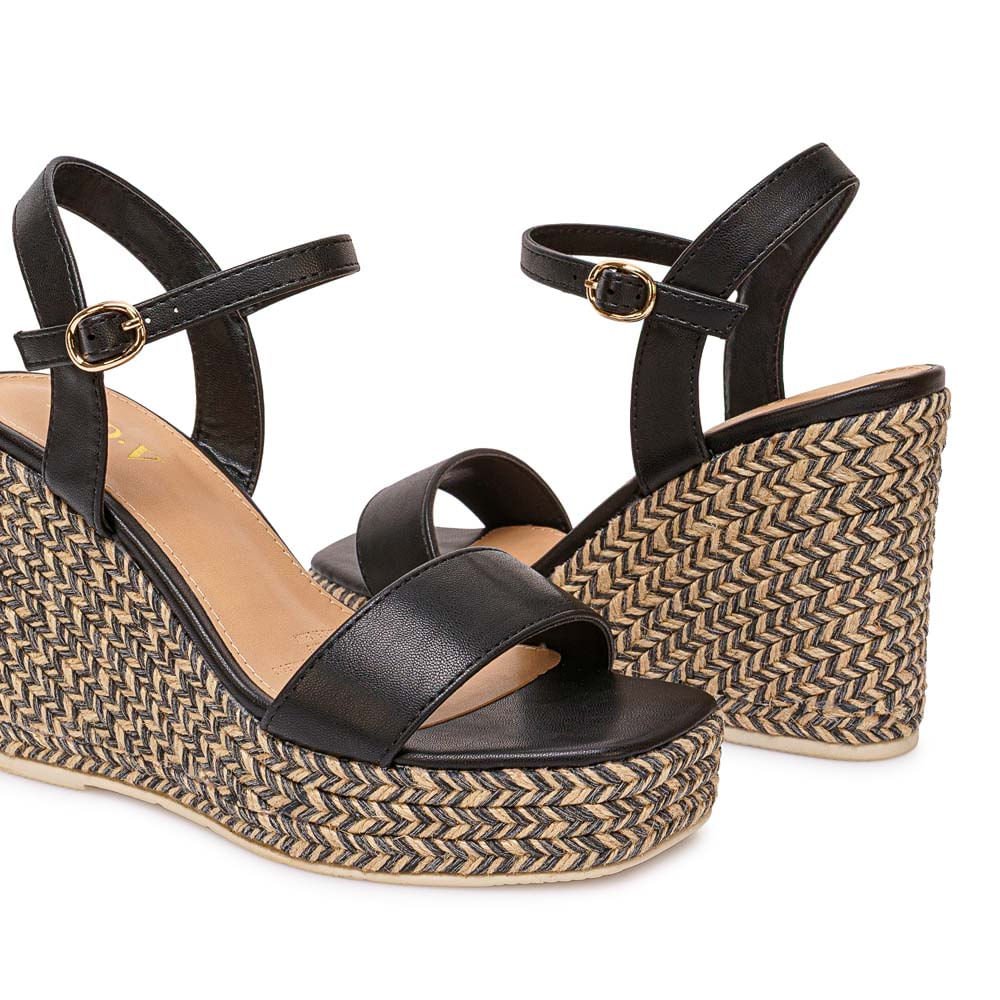 Sandalia D'orsay Casual ANA-2632 Negro ADV - Imagen 3