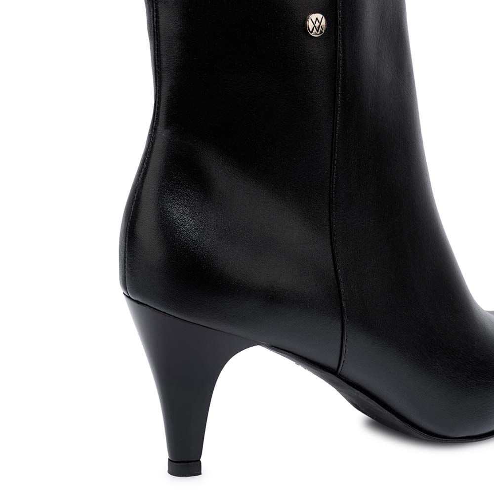 Botín Casual TATI-2550 Negro Viale Cuero - Imagen 6
