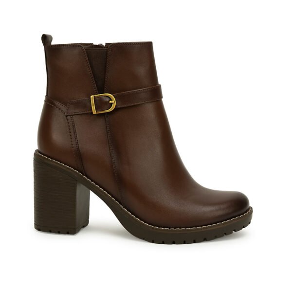 Botin Chelsea Casual LINDA-2622 Canela Viale Cuero