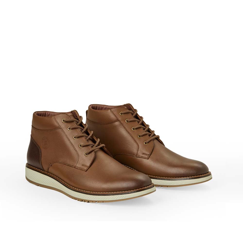 Botín Derby Casual ANGELO-2535 Toffe Viale Homme Cuero - Imagen 4