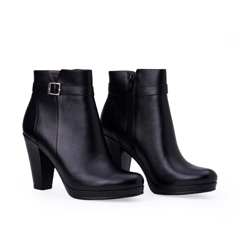 Botín Jodhpur Casual DAYA-2511 Negro Viale Cuero - Imagen 4