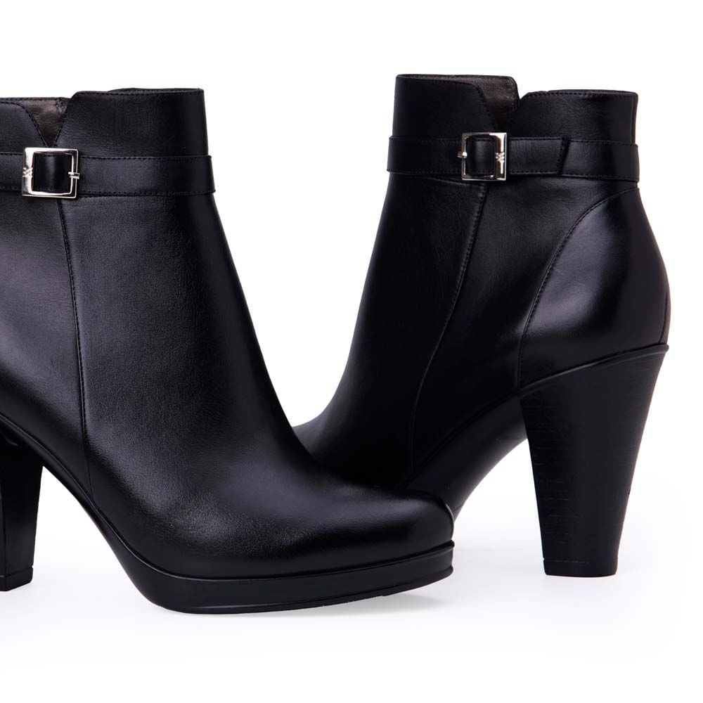 Botín Jodhpur Casual DAYA-2511 Negro Viale Cuero - Imagen 3