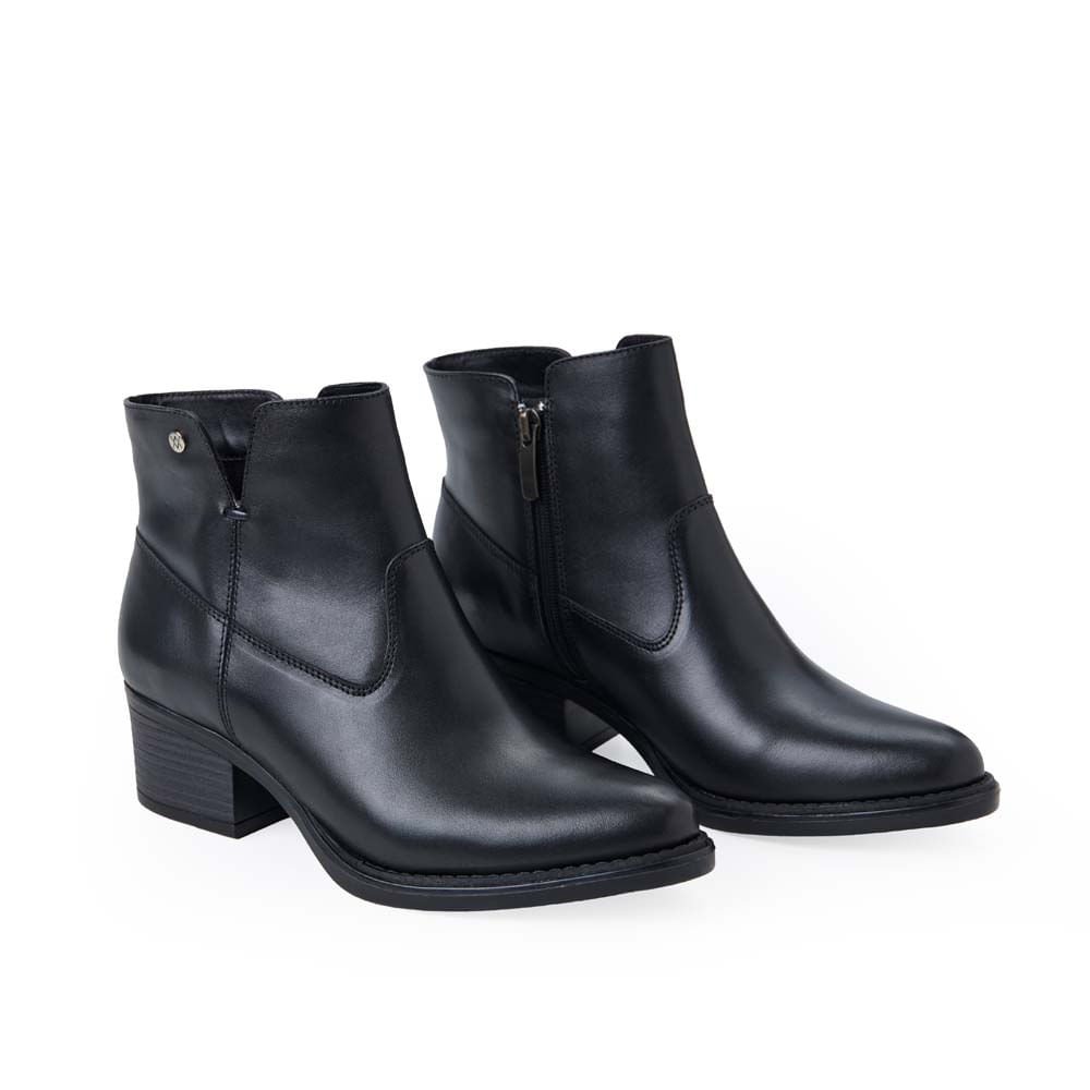 Botín Texana Casual FER-2535 Negro Viale Cuero - Imagen 4