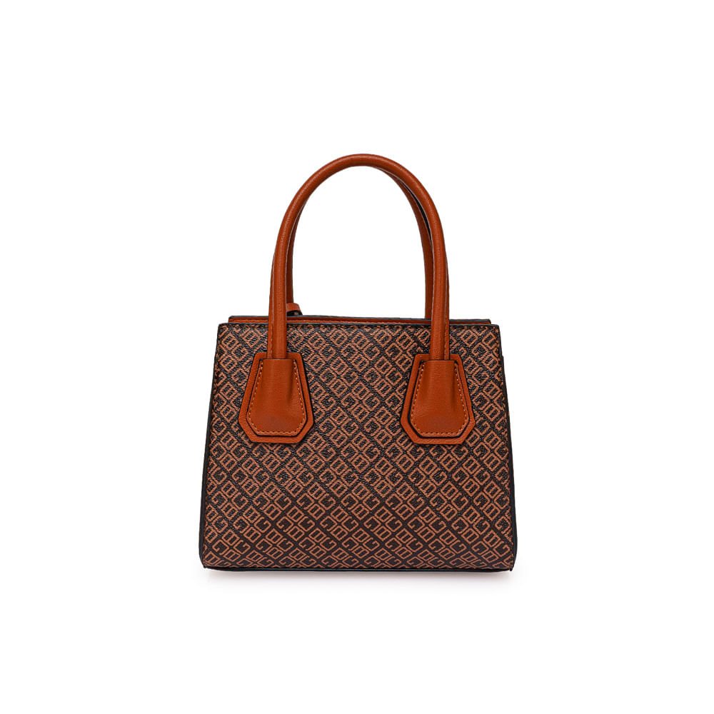 Cartera Briganti Satchel BRI-CM2604 Marrón/Natural - Imagen 2