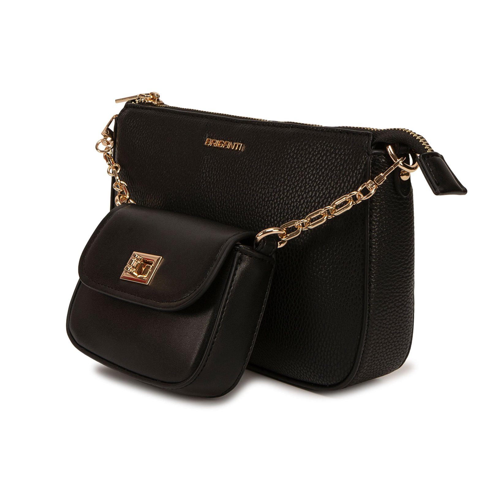Morral Briganti Crossbody BRI-MO2608 Negro - Imagen 4