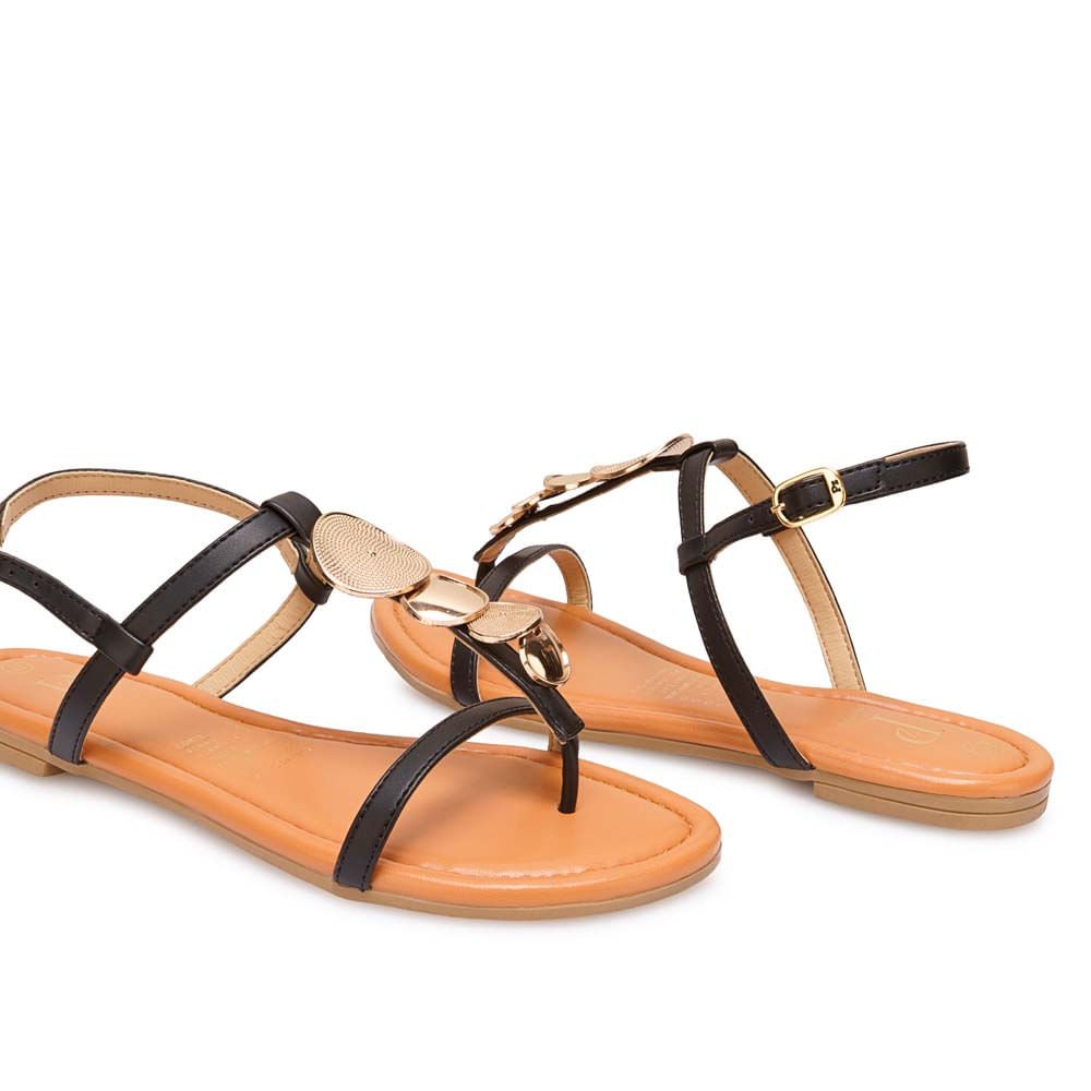 Sandalia D'orsay Casual CESI-2612 Negro Piazza - Imagen 3