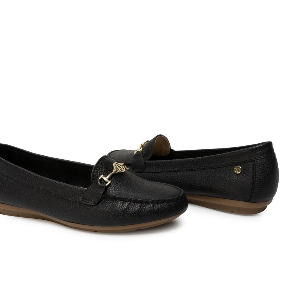 Zapato Mocasín Casual CORE-2510 Negro Viale Cuero - Imagen 3