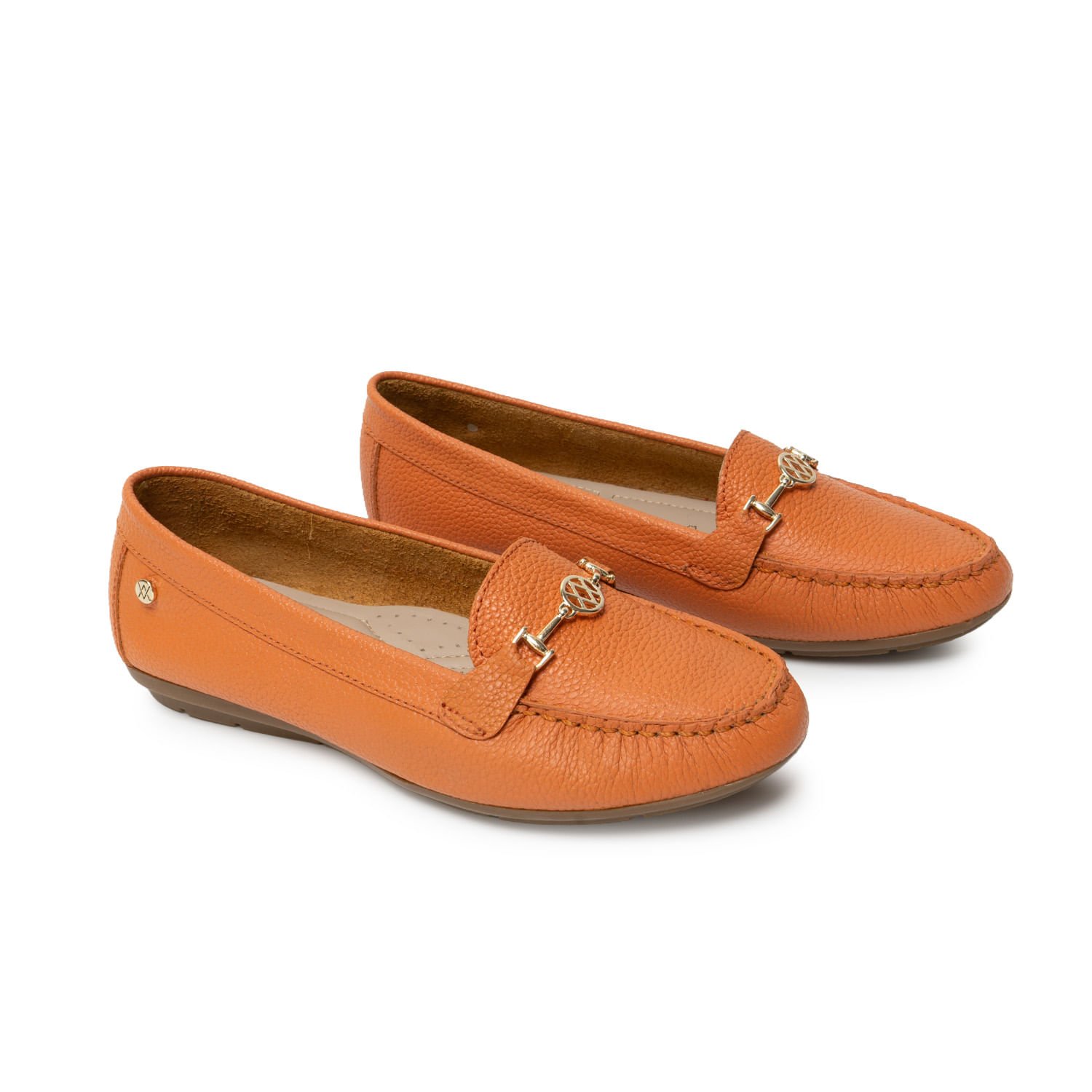 Zapato Mocasín Casual CORE-2510 Naranja Viale Cuero - Imagen 4
