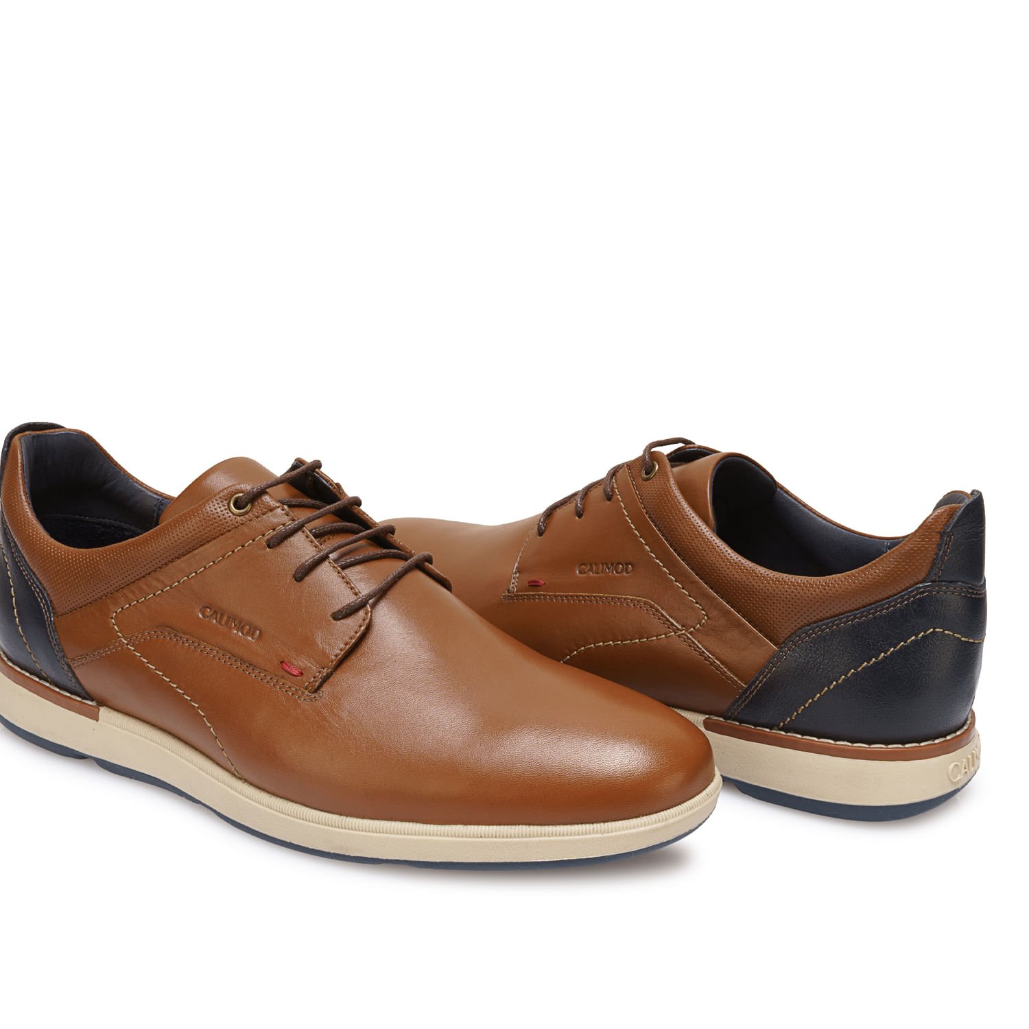 Zapato Derby Casual CYV-006 Tan Calimod Cuero - Imagen 14