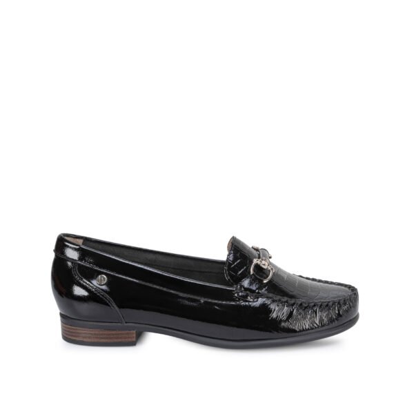 Zapato Mocasín Casual DENI-2606 Negro Viale Cuero
