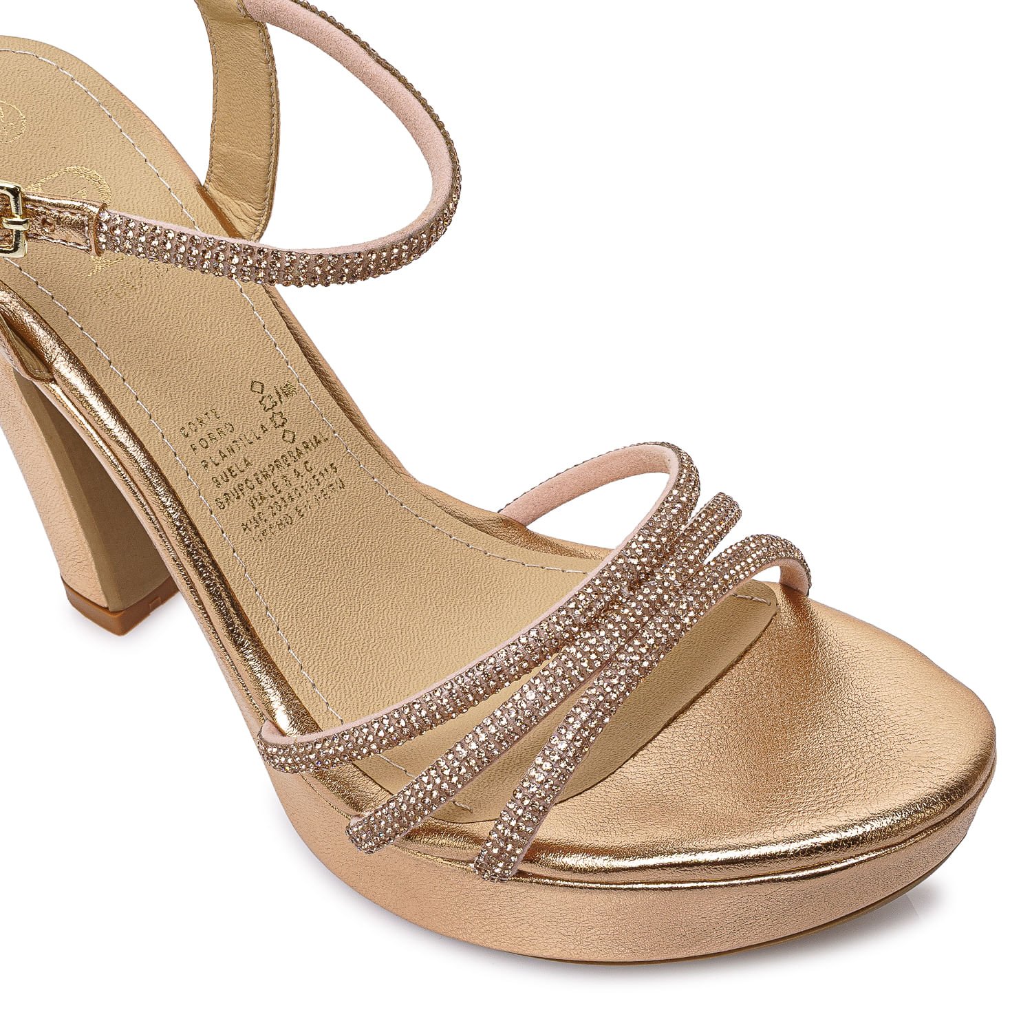 Sandalia D'Orsay DEXA-2609 Oro Rosa Piazza - Imagen 3