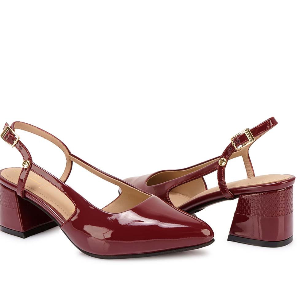 Zapato Stiletto Casual DON-2503 Vino Piazza - Imagen 11