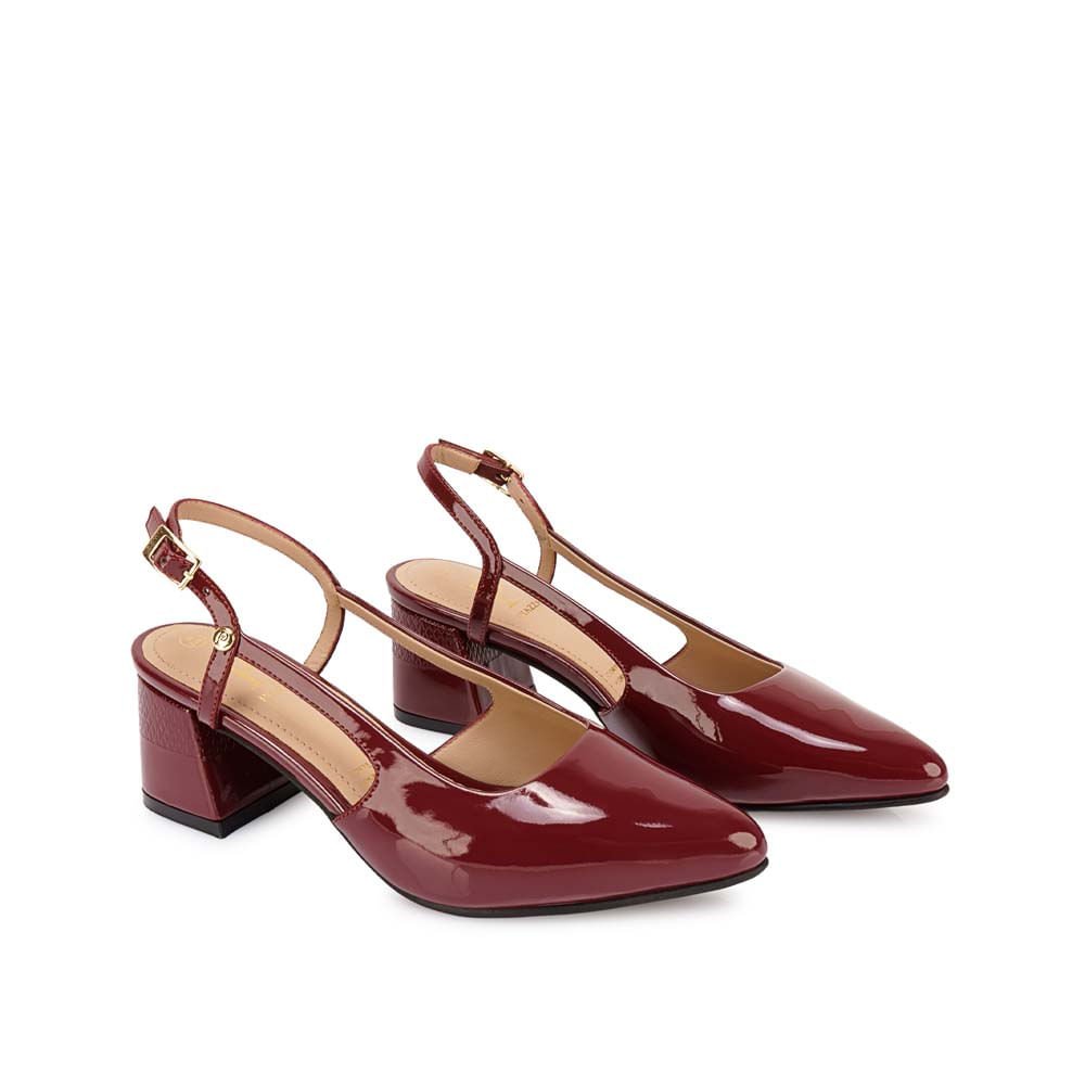 Zapato Stiletto Casual DON-2503 Vino Piazza - Imagen 12