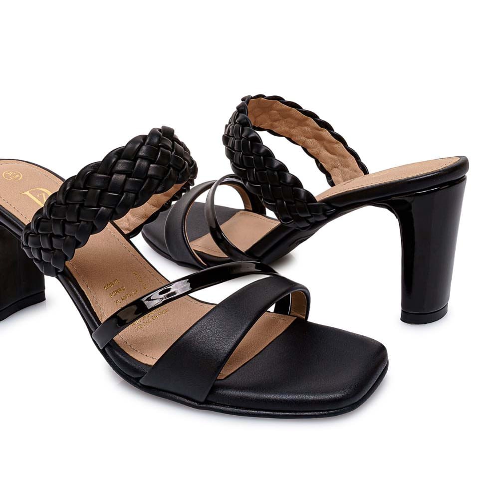 Sandalia D'Orsay Casual DON-2610 Negro Piazza - Imagen 6