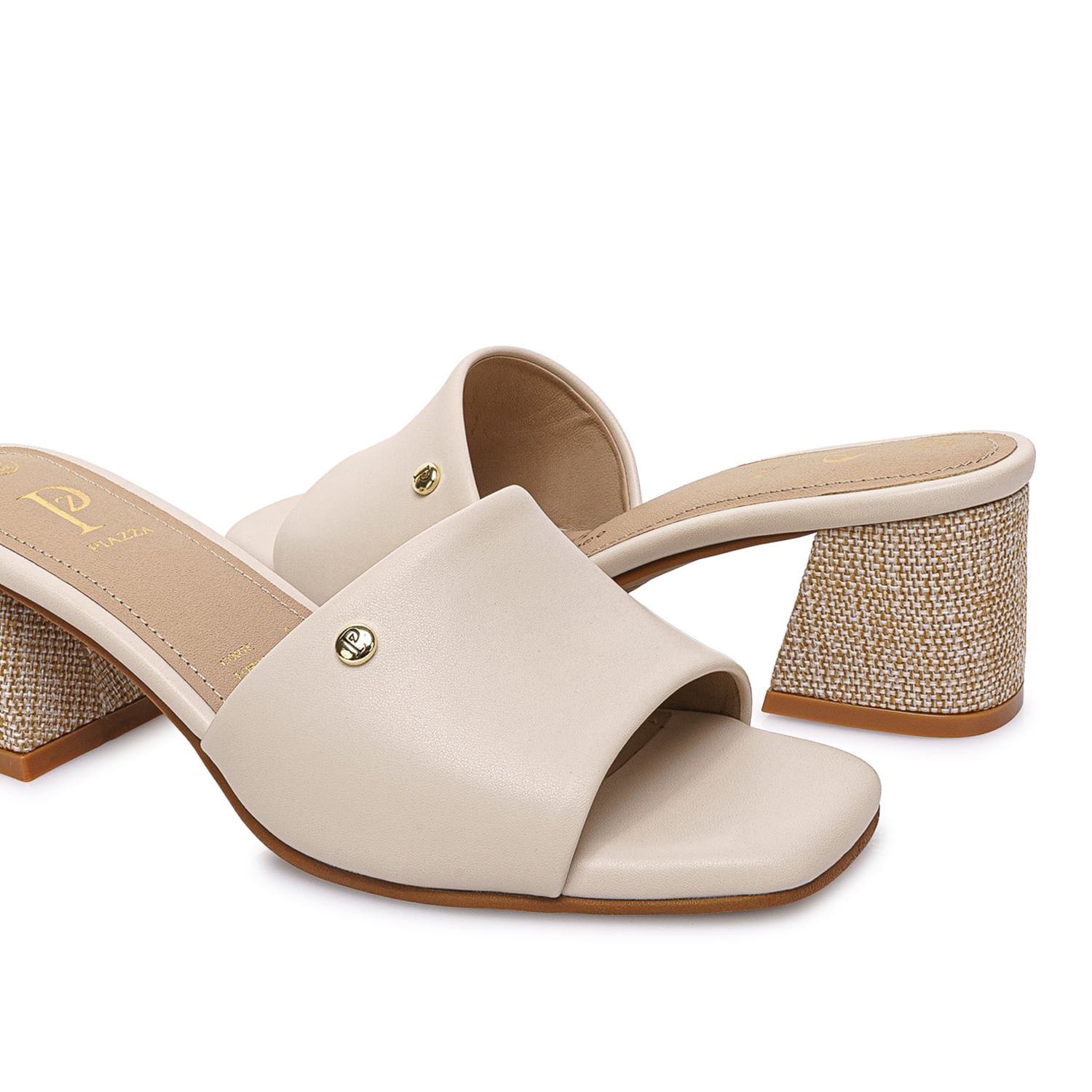 Sandalia Slide Casual DON-2611 Hueso Piazza - Imagen 6