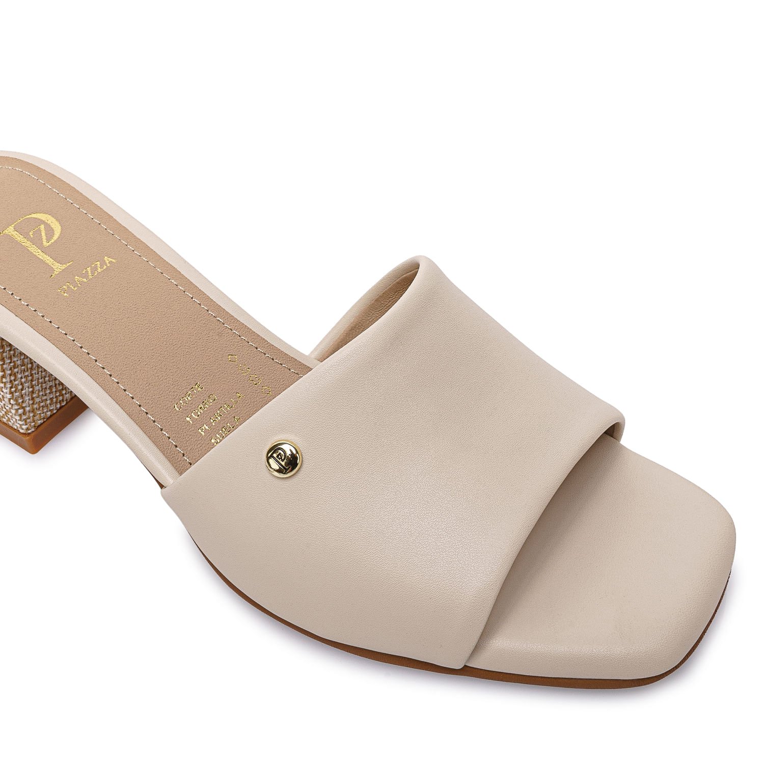 Sandalia Slide Casual DON-2611 Hueso Piazza - Imagen 3