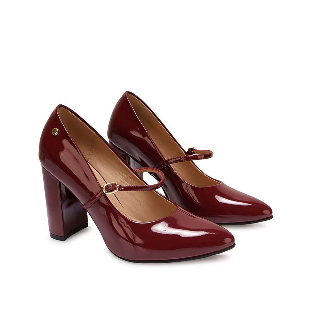 Zapato Maryjane Vestir DON-2624 Vino Piazza - Imagen 4