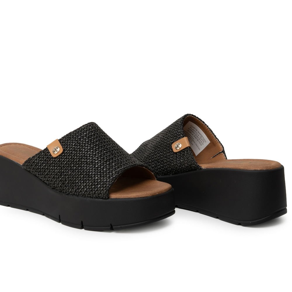 Sandalia Sueco Casual LAU-2608 Negro ADV - Imagen 3