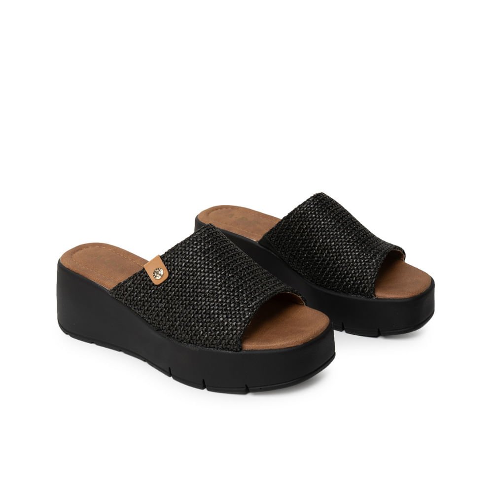 Sandalia Sueco Casual LAU-2608 Negro ADV - Imagen 4