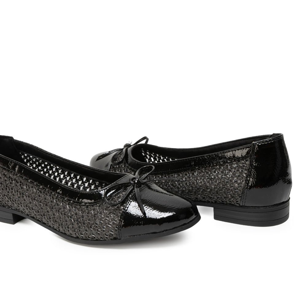 Zapato Ballerina Casual LAU-2610 Negro ADV - Imagen 3