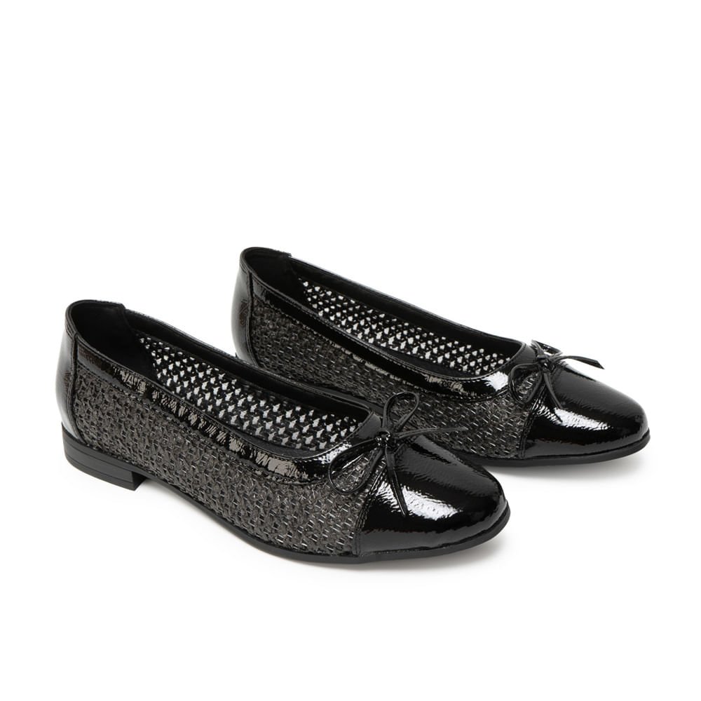 Zapato Ballerina Casual LAU-2610 Negro ADV - Imagen 8