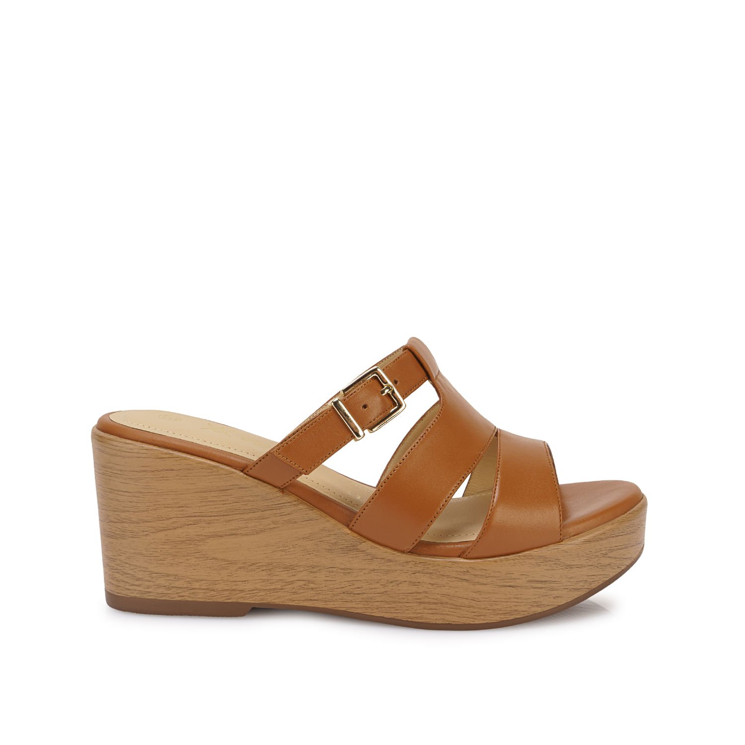 Sandalia Slide Casual LINDA-2613 Cuoio Viale Cuero - Imagen 9