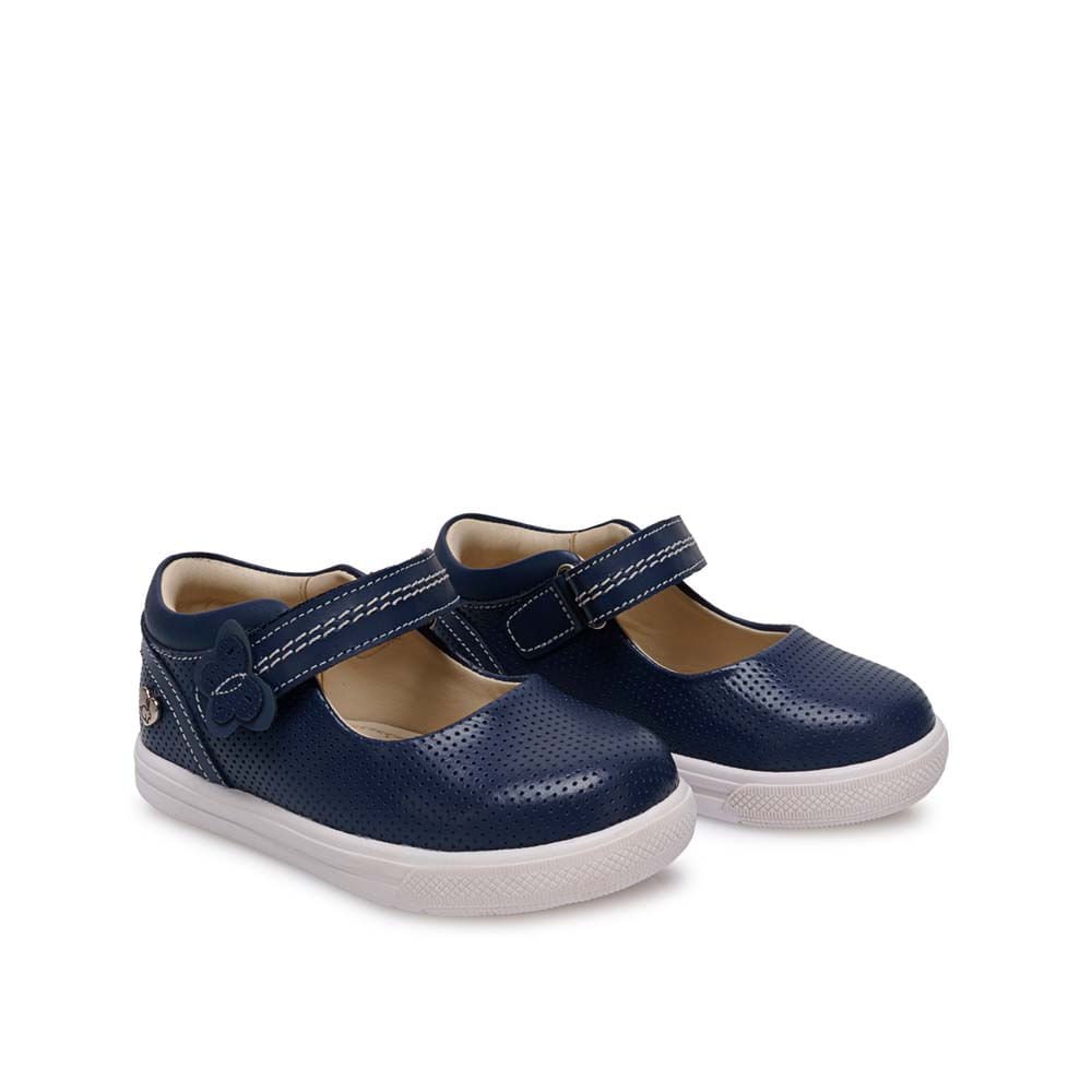 Zapato Maryjane Casual MIA-2616 Azul Rabbit Cuero - Imagen 4