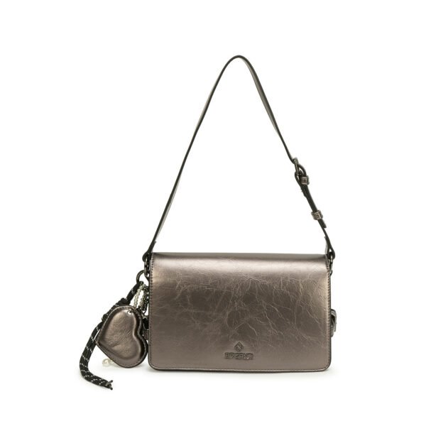 Morral Briganti Shoulder BRI-MO2610 Plata/Quem
