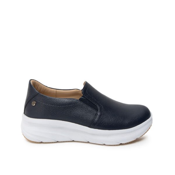 Zapato Slip On Casual REC-2507 Azul Viale Cuero