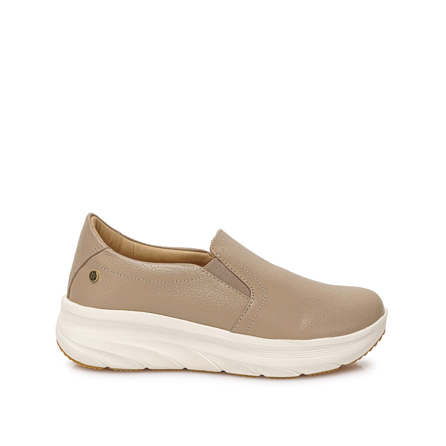 Zapato Slip On Casual REC-2507 Vainilla Viale Cuero - Imagen 5