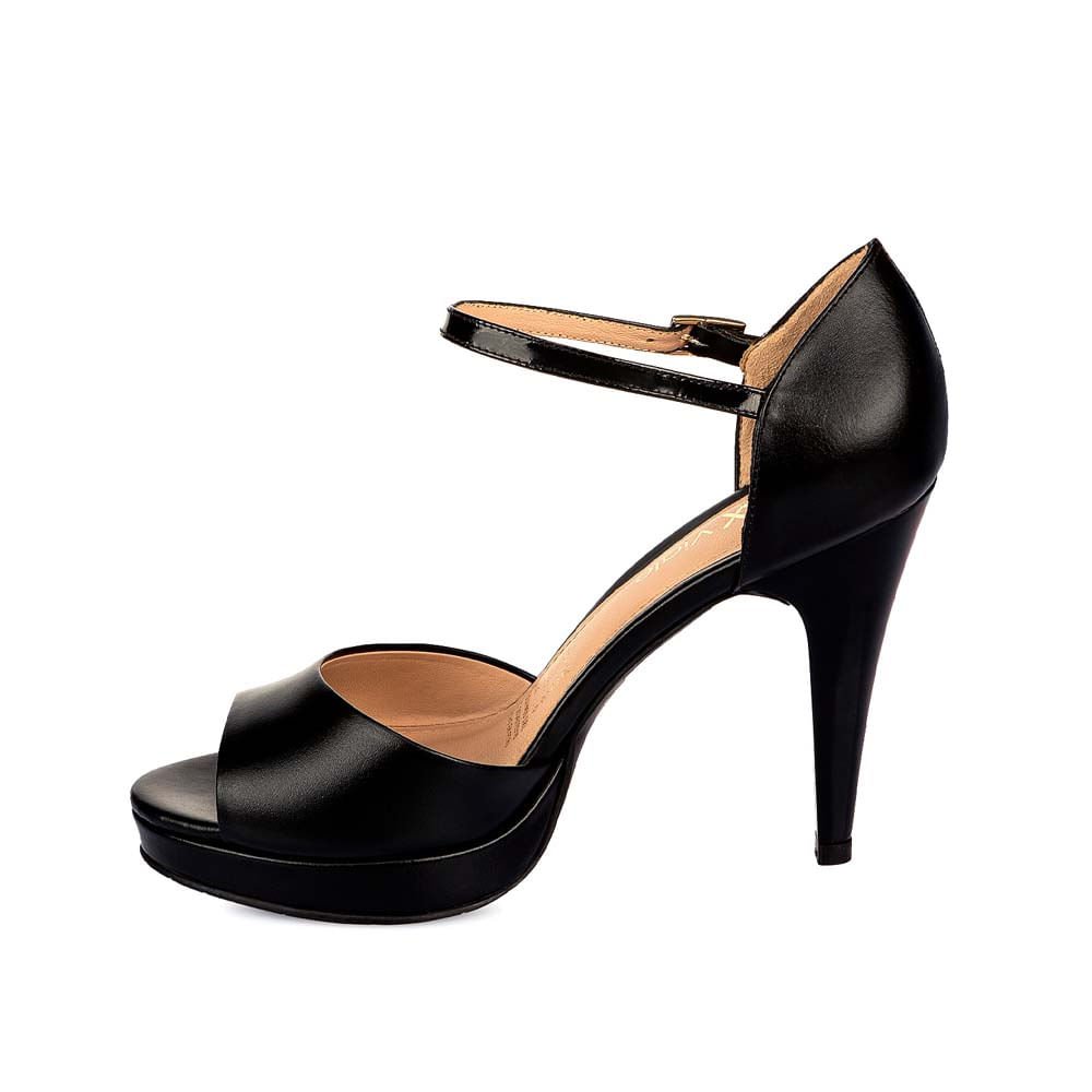 Sandalia D'orsay Casual HER-2502 Negro Viale Cuero - Imagen 2