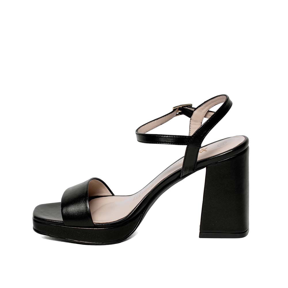 Sandalia D'orsay Casual TATI-2505 Negro Viale Cuero - Imagen 2
